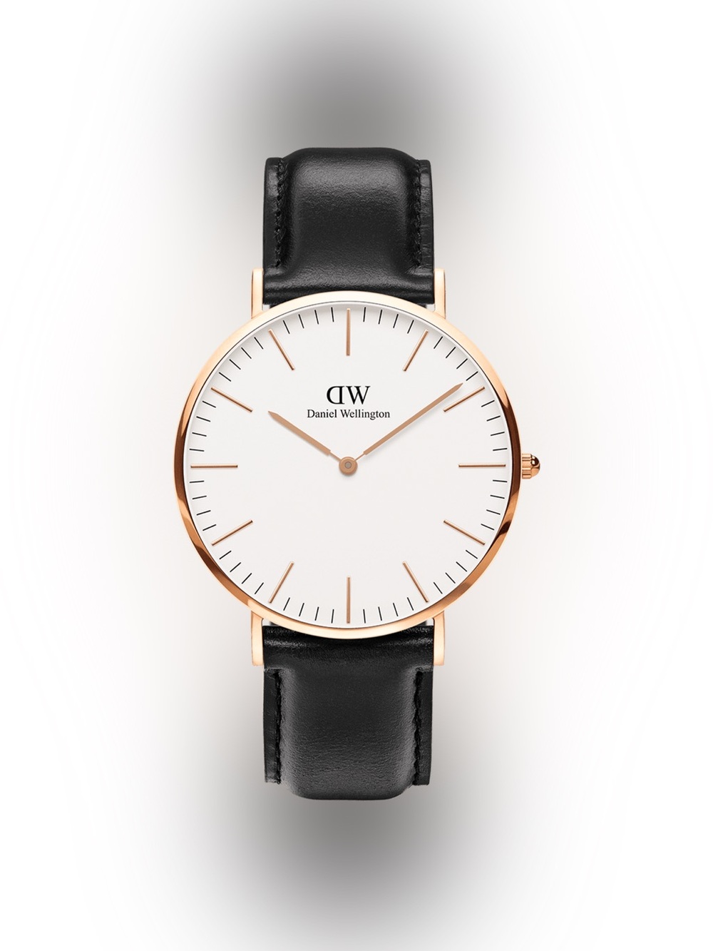 Daniel Wellington Classic Sheffield 40mm Watch in Rose Gold & Black Leather
